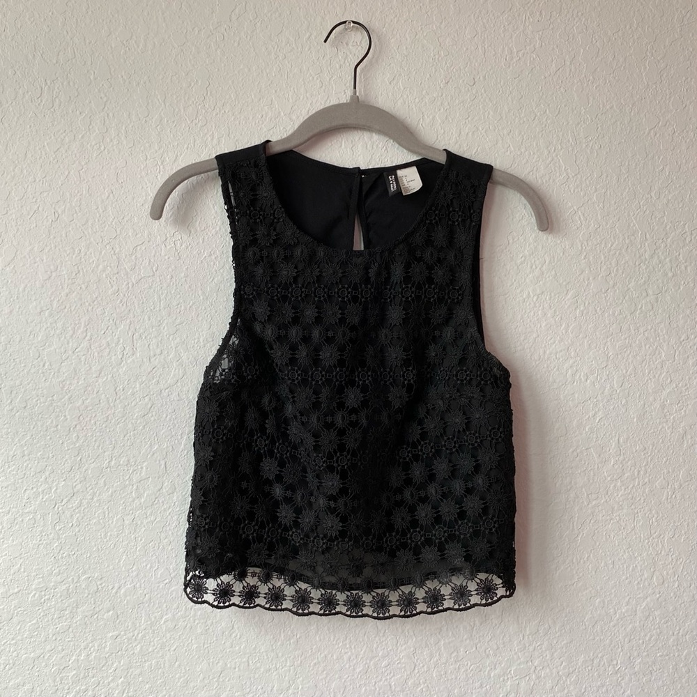 H&M Floral Mesh Tank